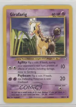 Girafarig Pokemon Neo Genesis #58 2000 0ed - Image 1
