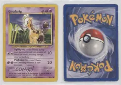 Girafarig Pokemon Neo Genesis #58 2000 mx4 - Image 3