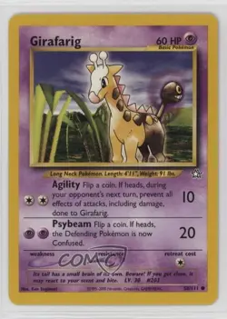 Girafarig Pokemon Neo Genesis #58 2000 17t2 - Image 1