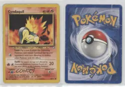 Cyndaquil Pokemon Neo Genesis #56 2000 14dq - Image 3