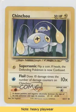 Chinchou Pokemon Neo Genesis #55 2000 READ 1v4 - Image 1