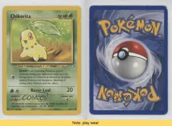 Chikorita Pokemon Neo Genesis #54 2000 READ k5i - Image 3
