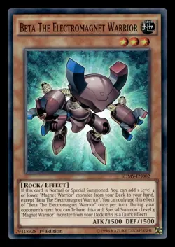 Beta the Electromagnet Warrior SDMY-EN002 Super Rare - Yugioh - Image 1