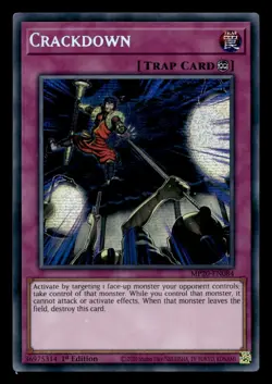Crackdown MP20-EN084 Secret Rare - Yugioh - Image 1