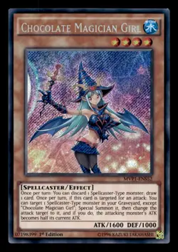 Chocolate Magician Girl MVP1-ENS52 Secret Rare - Yugioh - Image 1