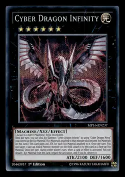 Cyber Dragon Infinity MP16-EN237 Secret Rare - Yugioh - Image 1