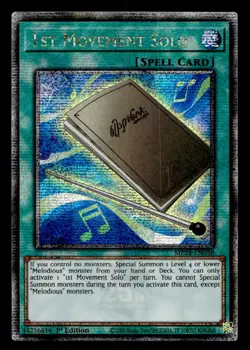 1st Movement Solo MP24-EN038 Quarter Century Rare - Yugioh - Image 1