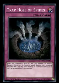 Trap Hole of Spikes MIL1-EN022 Super Rare - Yugioh - Image 1