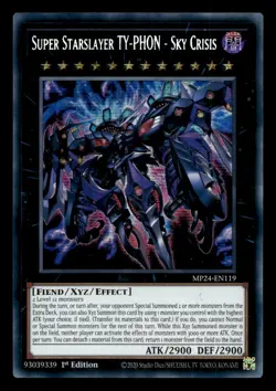 Super Starslayer TY-PHON - Sky Crisis MP24-EN119 Secret Rare - Yugioh - Image 1