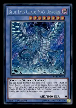 Blue Eyes Chaos MAX Dragon MVP1-ENS04 Secret Rare - Yugioh - Image 1