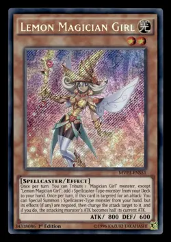 Lemon Magician Girl MVP1-ENS51 Secret Rare - Yugioh - Image 1