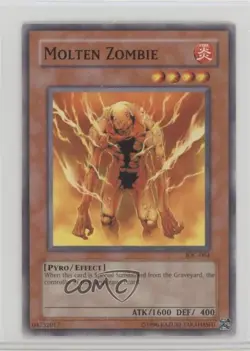 Molten Zombie Unlimited YuGiOh Invasion of Chaos #IOC-064 2004 0ed - Image 1