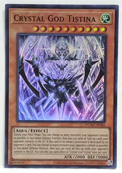Yugioh Asia-English Crystal God Tistina DUAD-AE082 Super Rare - Image 1
