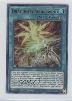 UR - Dragunity Whirlwind 1st Ed. YuGiOh Ghosts From The Past #GFTP-EN040 0bg1 - Image 1