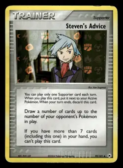 Steven's Advice 92/101 Reverse Holo Ex Hidden Legends Pokemon Card - Image 1