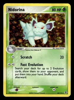 Nidorina 40/112 Holo Ex FireRed & LeafGreen Pokemon Card - Image 1