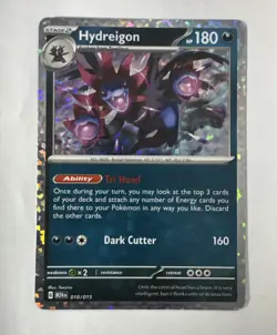 2025 McDonald’s Pokemon Dragon Discovery Hydreigon Promo Card Holo 010/015 - Image 1