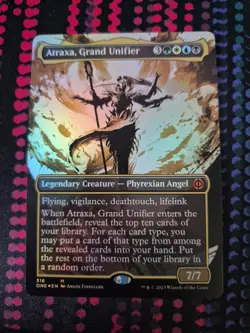 Atraxa, Grand Unifier (Bordeless, Foil) - Phyrexia: All Will Be One MTG (NM) - Image 1