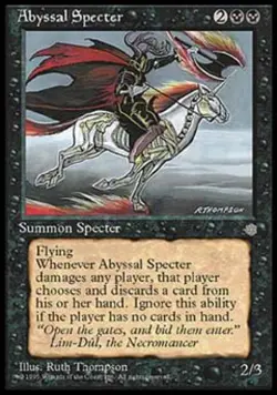 Abyssal Specter - Light Play MTG Ice Age - Image 1