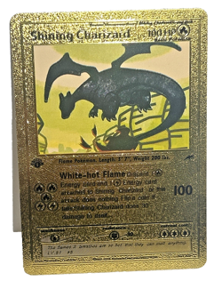 Ultra Rare Shining Charizard 1st Edition 107/105 Gold Foil Pokemon Card - Image 1
