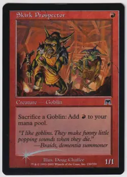 MTG Foil 1X Skirk Prospector X1 Onslaught Magic - Played - Image 1