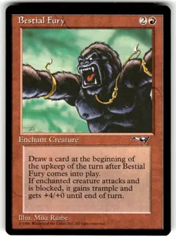 Bestial Fury Alliances Regular MTG NM - Image 1
