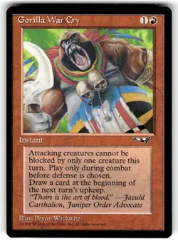Gorilla War Cry Alliances Regular MTG NM - Image 1