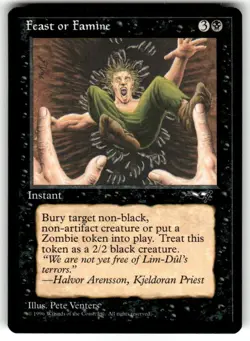 Feast or Famine (Falling into Pit) - Alliances (ALL) MTG NM - Image 1