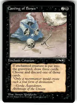 Magic the Gathering MTG Casting of Bones (44a) Alliances NM - Image 1