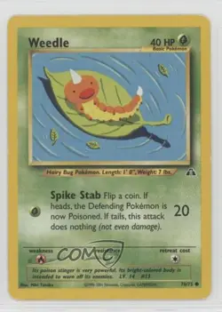 Weedle Pokemon Neo Discovery #70 2001 17dm - Image 1