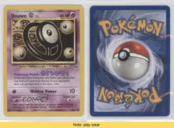 Unown (O) Pokemon Neo Discovery #69 2001 READ 3m2 - Image 3