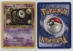 Unown (O) Pokemon Neo Discovery #69 2001 2f4 - Image 3
