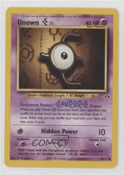 Unown (E) Pokemon Neo Discovery #67 2001 04qn - Image 1