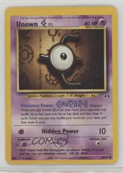 Unown (E) Pokemon Neo Discovery #67 2001 17dm - Image 1