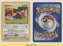 Teddiursa Pokemon Neo Discovery #65 2001 READ 0f8 - Image 3