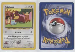 Teddiursa Pokemon Neo Discovery #65 2001 0wp4 - Image 3