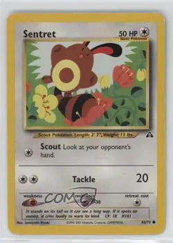 Sentret Pokemon Neo Discovery #63 2001 7m3 - Image 1