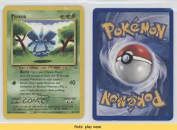 Pineco Pokemon Neo Discovery #61 2001 READ q0l - Image 3