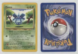 Pineco Pokemon Neo Discovery #61 2001 1fe2 - Image 3