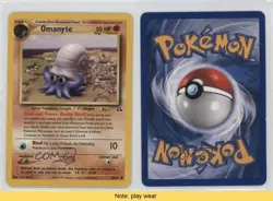 Omanyte Pokemon Neo Discovery #60 2001 READ 0l2 - Image 3