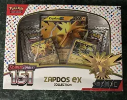Pokemon 151 Box Zapdos EX Collection Box Scarlet & Violet TCG Sealed - Image 2