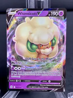 Pokemon WHIMSICOTT V 064/172 Brilliant Stars IN HAND Fresh Pull NM - Image 1