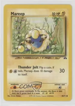 Mareep Pokemon Neo Discovery #58 2001 17t2 - Image 1