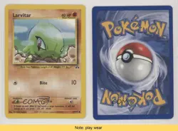 Larvitar Pokemon Neo Discovery #57 2001 READ fm0 - Image 3
