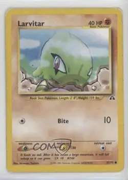 Larvitar Pokemon Neo Discovery #57 2001 1dv7 - Image 1