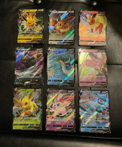 Pokemon TCG: Chinese Gem Packs Vol 2: 9 x Eeveelutions V Cards inc. Umbreon - Image 1