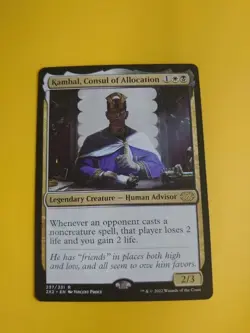 Kambal, Council of Allocation. 2X2 rare human advisor Magic the Gathering Card. - Image 2