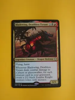 Bladewing, Deathless Tyrant. Dragon Skeleton DMC Magic the Gathering Card. - Image 1