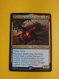 Bladewing, Deathless Tyrant. Dragon Skeleton DMC Magic the Gathering Card. - Image 2