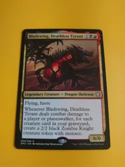 Bladewing, Deathless Tyrant. Dragon Skeleton DMC Magic the Gathering Card. - Image 3